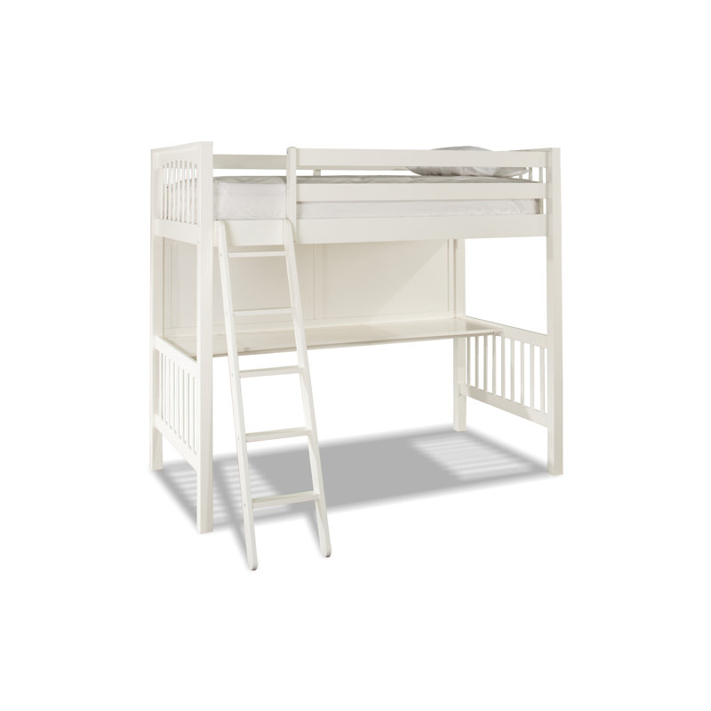 Lit mezzanine simple Harold, Blanc