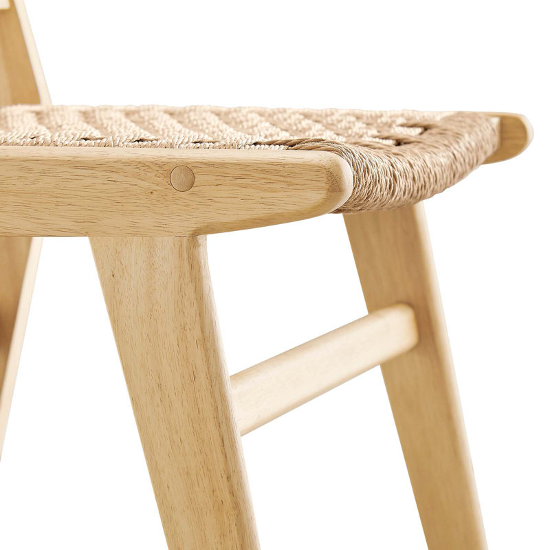 Saorise Wood Dining Side Chair, Natural, Natural