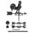 Delfine 36'' H Aluminum Animals Weathervane