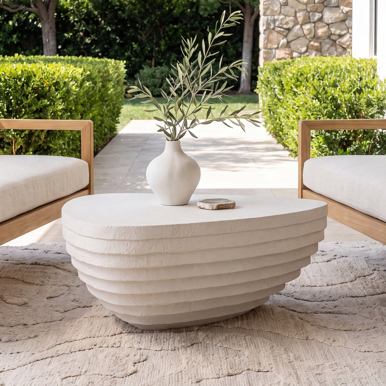 Alcona Stone/Concrete Coffee Table