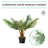 23.62'' Faux Palm Tree in Cement Pot