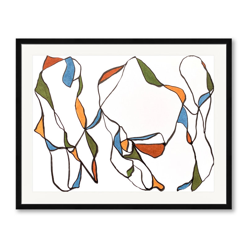 Musing Series 5.2 Print by Susan Arthur, Black Framed Paper, 25.25" H x 31.25" W