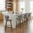 Devault Swivel Upholstered Counter Stool With Wood Frame-123162608