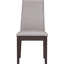 Paire de chaises de salle à manger taupe et rembourrées - chaises rustiques, finition, 100%, structure en bois franc, rembourrage en mousse et ajout de chaises à la mode