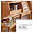 31.50"Solid Wood Cherry Wood brown Sideboard
