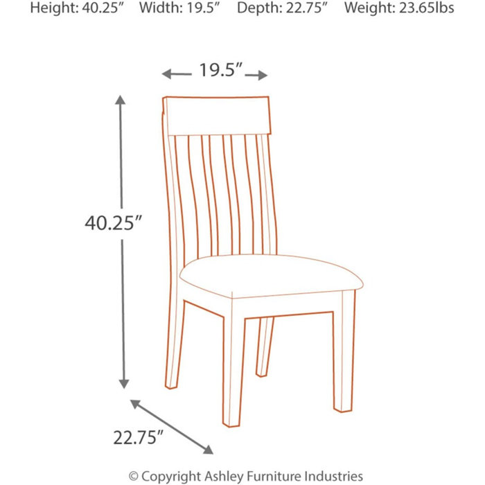 Andover Mills™ Rebecca Slat Back Side Chair & Reviews | Wayfair