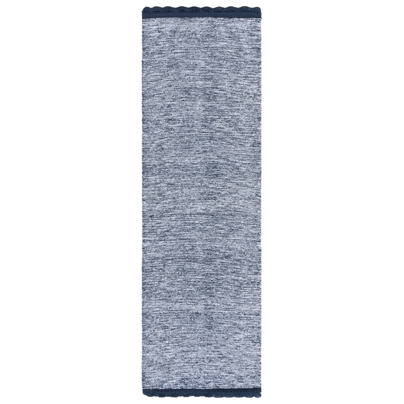 Mohnton Hand Woven Cotton Solid Color Rug, Runner 2'3" x 7'
