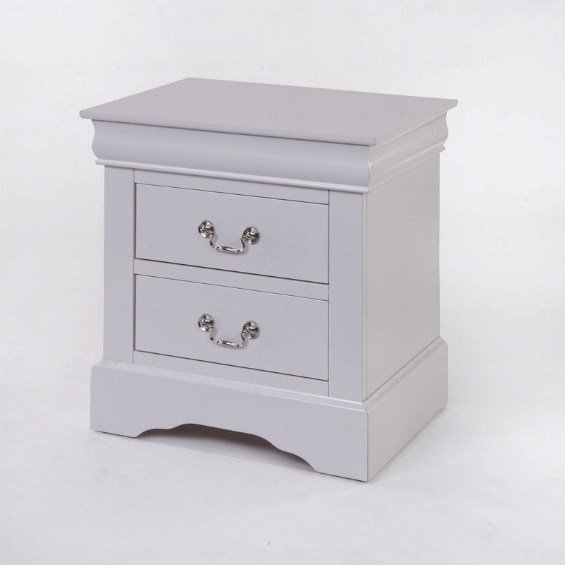 White Finish Nightstand, White