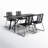 Marga Frinton/Shasta Rectangular 4 - Person 32" Long Dining Set with Cushions