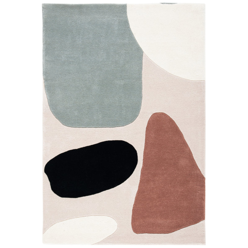 Heideman Hand Tufted New Zealand Wool Rug, Rectangle 6' x 9'