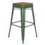 Tabouret de comptoir sans dossier intérieur / extérieur Briahnna-1422314982-1422314972