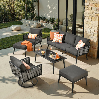 6 Piece Seating Group with Cushions by Ivy Bronx