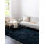 Tapis à poils longs Shak Embark couleur cobalt-762592000