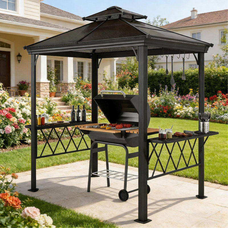 Auvent extérieur pour pergola, auvent de barbecue pour piscine