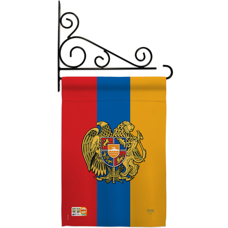 Double Sided 18.5'' H x 13'' W Polyester Flag Set