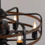 Copper 24.8" Classic Black Caged Farmhouse Ceiling Fan With Light Kit and Remote Control -1734149795