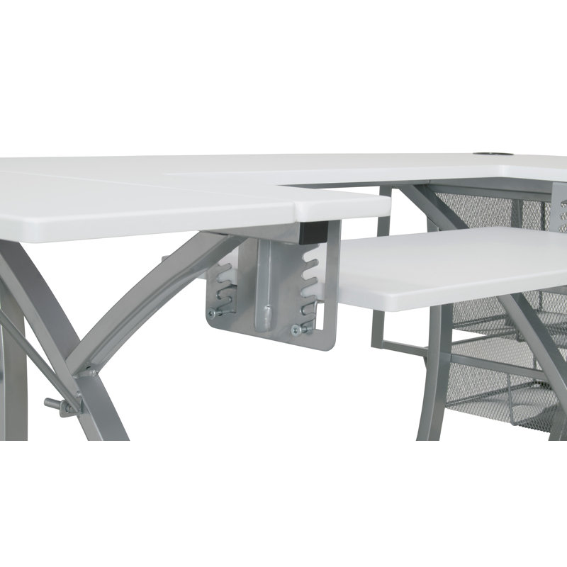 Table de couture pliable Pro Stitch, Blanc, Argent