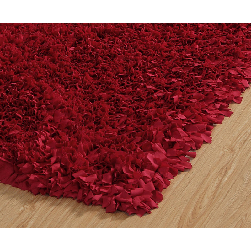 Rosebank Tufted Red Area Rug, Rectangle 3'6" x 5'6"