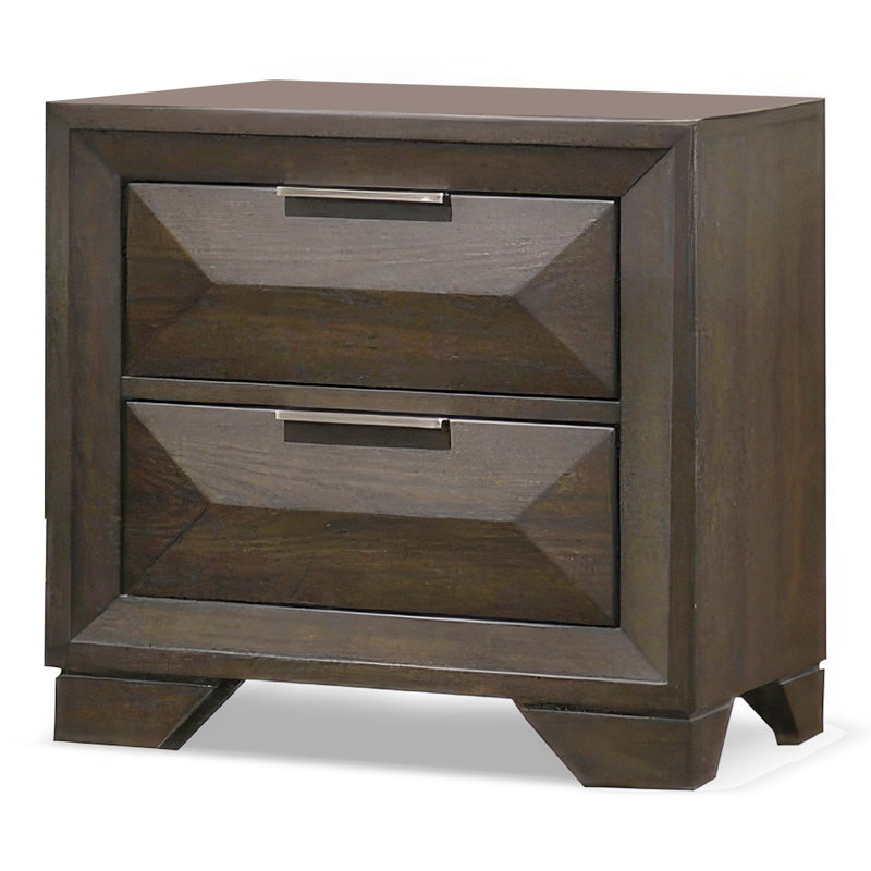 Table de chevet 2 tiroirs Fikir