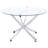 Compson White And Chrome 5-Piece Dining Set