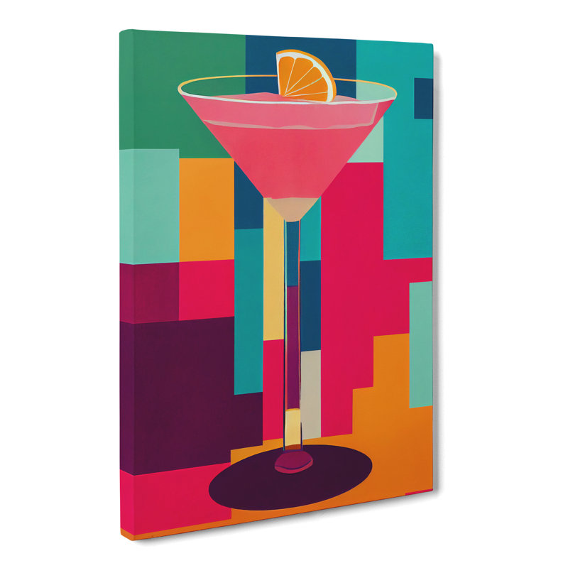 Cocktail Boho - Wrapped Canvas, 60cm H x 40cm W x 3cm D