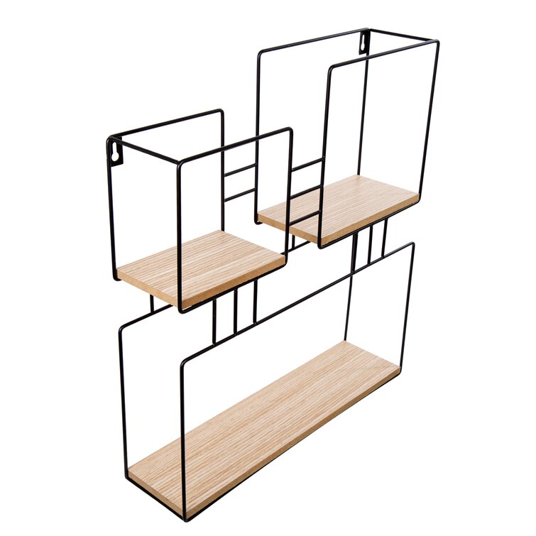 3 Piece Wood Tiered Shelf with Adjustable Shelves 17 Stories