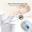 Toilette compacte en porcelaine blanche - 23 po de profondeur courte pour les petites salles de bain, double chasse, entretien facile, porcelaine silencieuse, 23 po de profondeur, chasse silencieuse, installation