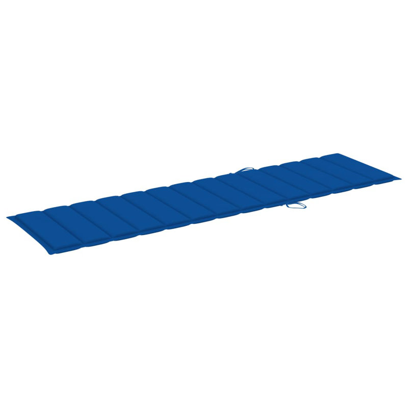 Coussin de siège / dossier d'extérieur, Bleu royal, L 19,7 po x P 78,7 po x H 1,2 po