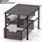 Houseware Stackable 2 Tier Sliding Basket Organizer Drawer, Bronze