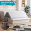 Grand lit escamotable convertible avec station USB, tiroirs de rangement et matelas-1925412377