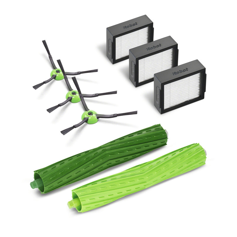 iRobot® Roomba® e, i, and j Series Replenishment Kit, (3 High-Efficiency Filters, 3 Edge-Sweeping Brushes, and 1 Multi-Surface Dual Rubber Brush Set)