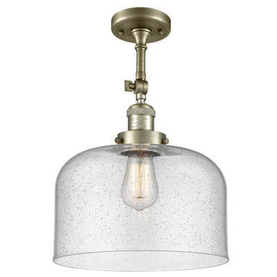 Temescal Glass Semi Flush Mount