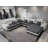 Ensemble de canapé modulaire rembourré en microfibre 5 pièces-94592206