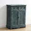 Banc de rangement pour chaussures en bois massif bleu foncé-222268531
