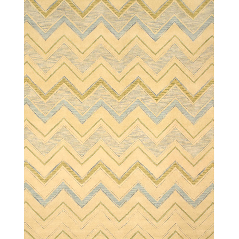 Hand Tufted Wool Geometric Area Rug