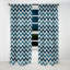 Motif à chevrons bleu et blanc - Rideau occultant - 1 panneau-107554925