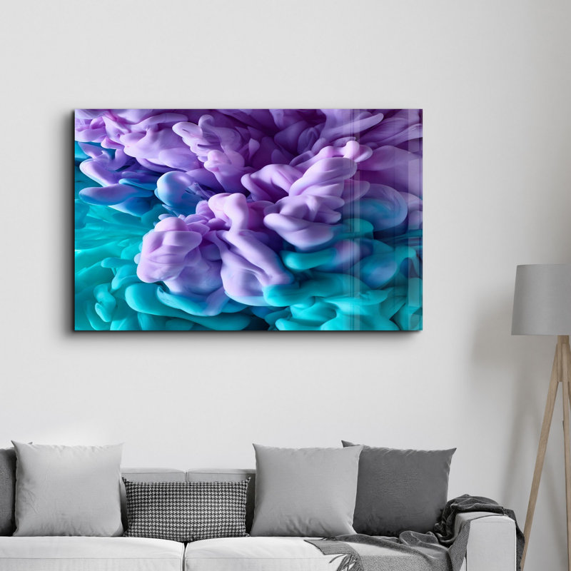 Peinture murale élégante en verre trempé | 100% verre trempé, épaisseur: 0,16 pouce | Imprimé UV pour des couleurs éclatantes et une durabilité | Parfait pour la décoration intérieure et l'esthétique moderne