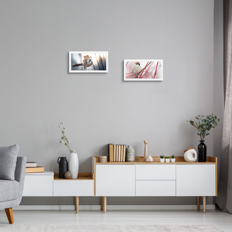 Campuzano Wood Gallery Wall  Picture Frame Set for 4x6 Photos, 7x14, 4" x 6", White