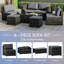 6 - Piece 6 - Person 48Cm L Outdoor Dining Set, UKFR Certified-2102007116
