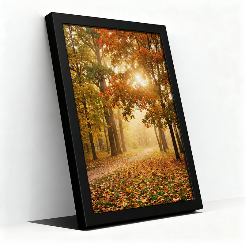Art mural sur toile Sunlit Autumn Forest, H 36 po x l 24 po