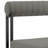 Mirjanka 5 Piece 48" Round Walnut Dining Table Set with Matte Black Iron and Light Gray Faux Leather