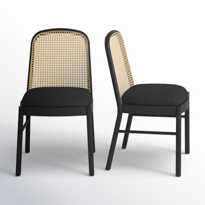 Almeda Rattan Back Dining Chair Set