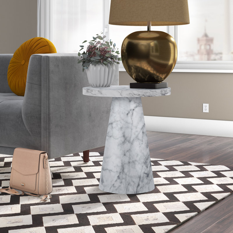 Table de bout Artequent, Blanc