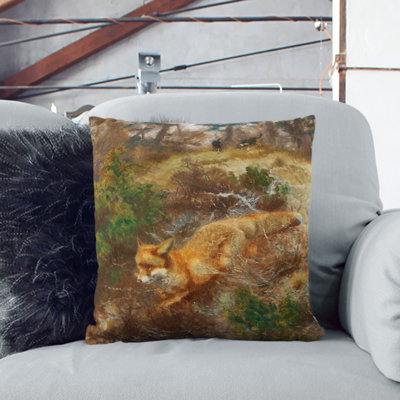 Fox and Hunting Dogs Vol.1 Scatter Cushion