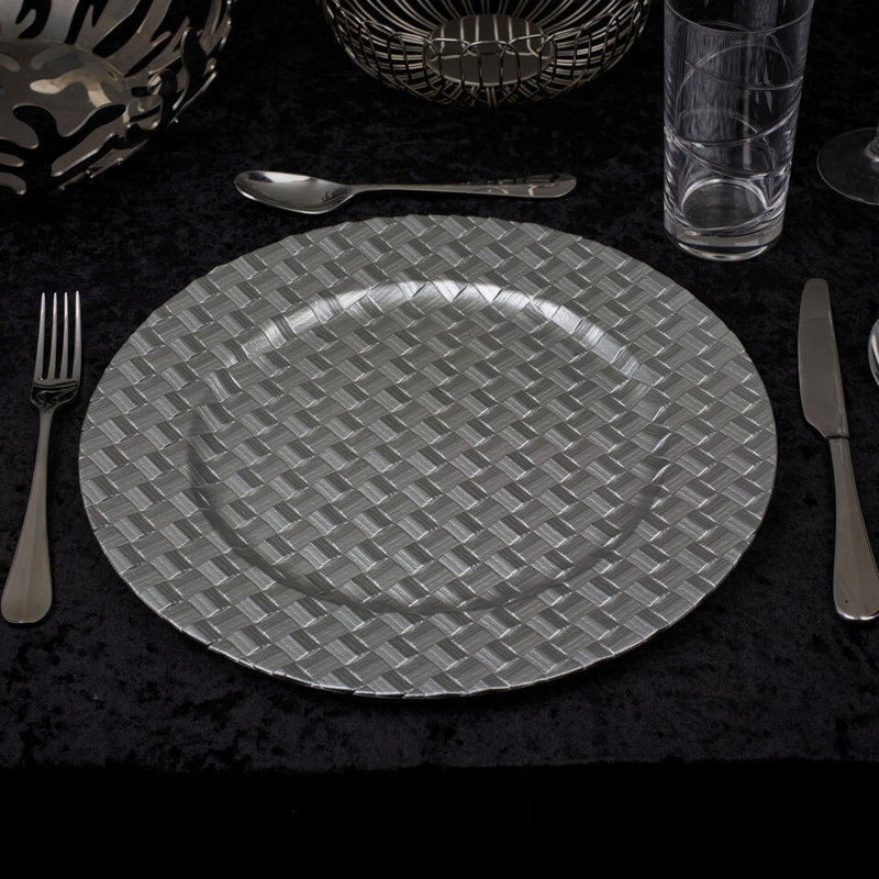 Akhirah Plastic / Acrylic Charger, Silver