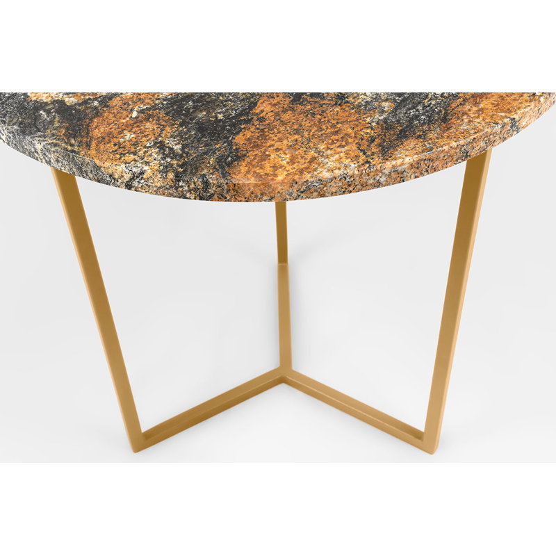 Frame End Table, Gold