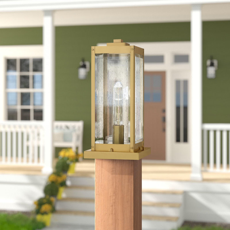 Wylie Beveled Pier Mount Light, Antique Brass