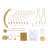 33" 12 - Light Dimmable Rustic Industrial Gold Candle Round Chandelier