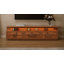 Console multimédia à lattes Selene avec éclairage DEL, aucun assemblage requis-768565720-755685437