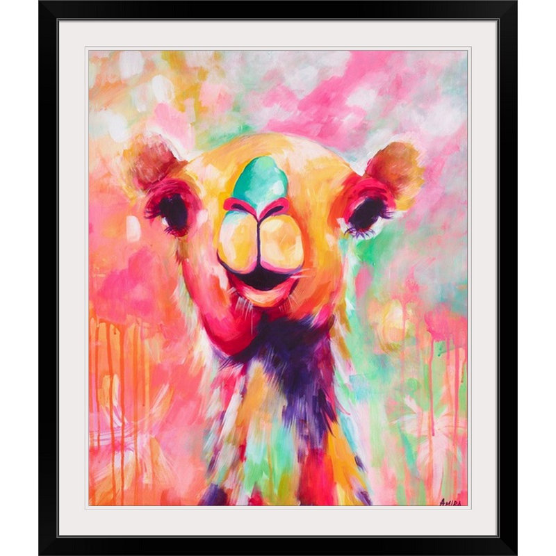 «Hanna» par Aaden, reproduction d'art, H 32 po x l 28 po x P 1 po, Cadre noir